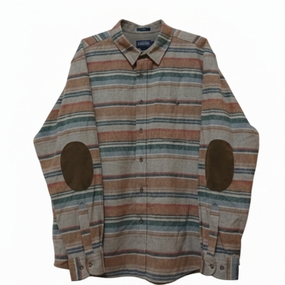 Pendleton Trail Elbow Patch Virgin Wool Long Slee… - image 10